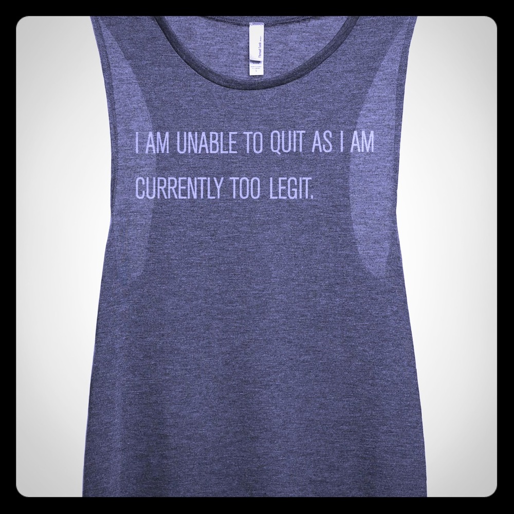 Thread Tank“ Unable to Quit” Tank Top